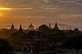 Bagan Myanmar. Sunset from Buledi stupa. 